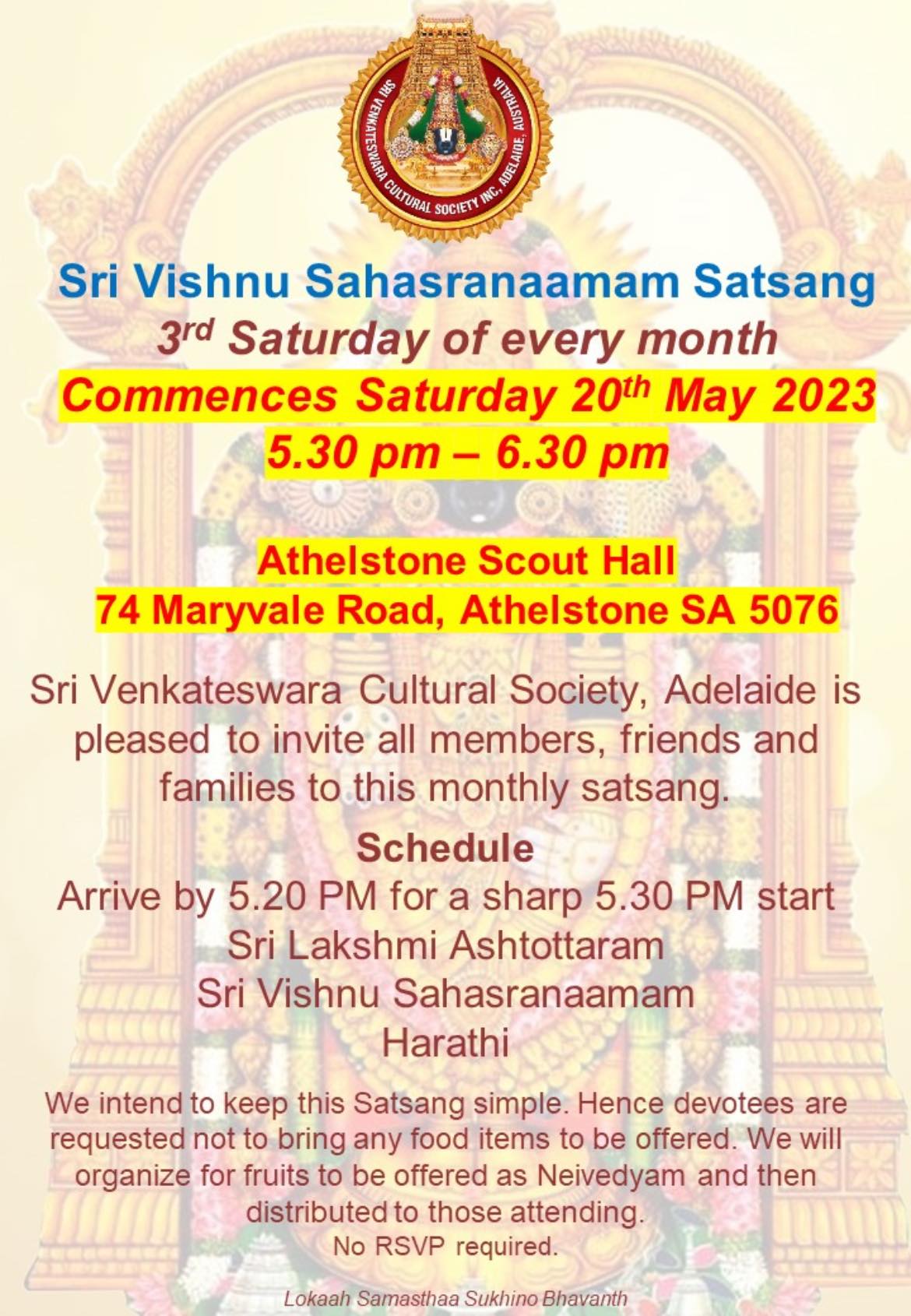SVCS-VSN-Satsang Sri Vishnu sahasranaamam satsang